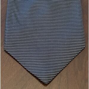Express Design Studio Black 100% Italian Silk Men’s Neck tie Made In USA